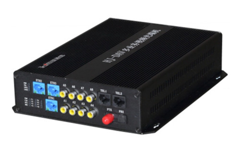 武漢多業務視頻光端機 HJ-DAV-MB08